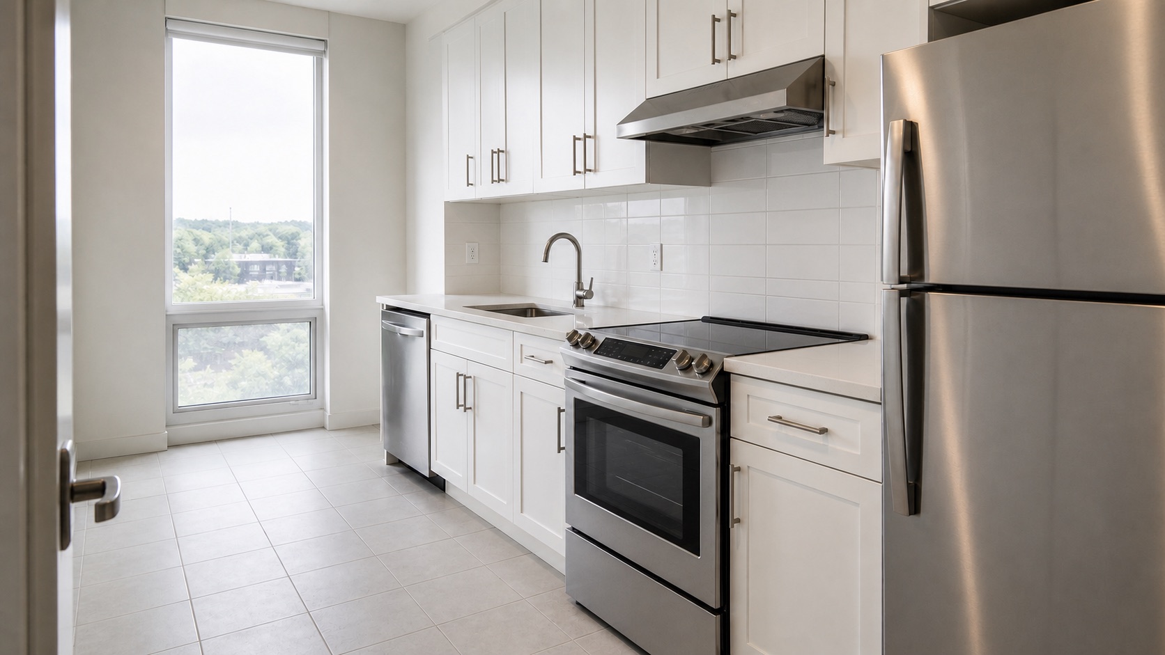Illustrative completed kitchen in a job report